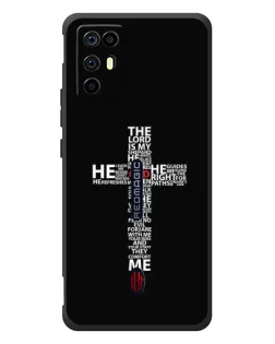 Чехол для ZTE Nubia RedMagic 6R с картинкой «Текстовый крест» Чехол для ZTE Nubia RedMagic 6R с картинкой «Текстовый крест»