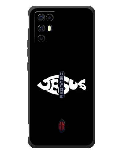 Чехол для ZTE Nubia RedMagic 6R с картинкой «Рыба Jesus» Чехол для ZTE Nubia RedMagic 6R с картинкой «Рыба Jesus»