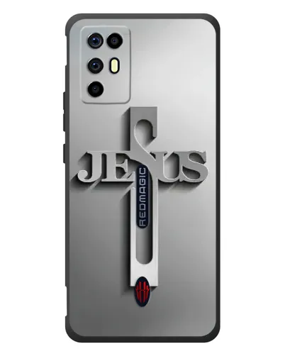 Чехол для ZTE Nubia RedMagic 6R с картинкой «Металлический крест Jesus» Чехол для ZTE Nubia RedMagic 6R с картинкой «Металлический крест Jesus»