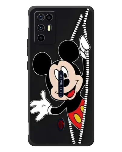 Чехол для ZTE Nubia RedMagic 6R с картинкой «Микки раздвигает стены» Чехол для ZTE Nubia RedMagic 6R с картинкой «Микки раздвигает стены»