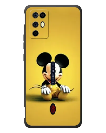 Чехол для ZTE Nubia RedMagic 6R с картинкой «Микки на желтом» Чехол для ZTE Nubia RedMagic 6R с картинкой «Микки на желтом»