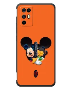 Чехол для ZTE Nubia RedMagic 6R с картинкой «Сердце Микки Минни»