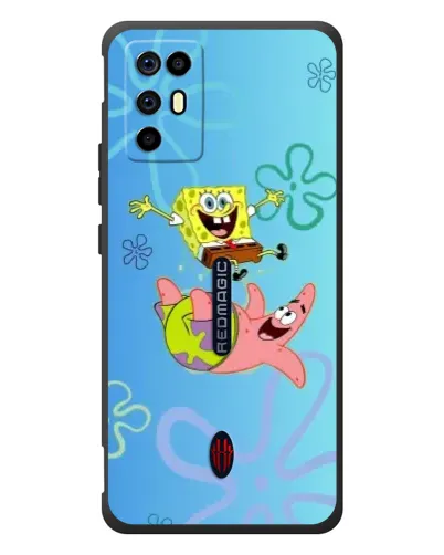 Чехол для ZTE Nubia RedMagic 6R с картинкой «Спанч Боб и Патрик»