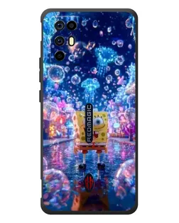 Чехол для ZTE Nubia RedMagic 6R с картинкой «Неоновый океан»