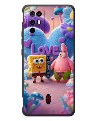 Чехол для ZTE Nubia RedMagic 6R с картинкой «Губка Боб Патрик»