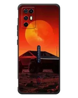Чохол для ZTE Nubia RedMagic 6R з картинкою «Cybertruck на Марсі»