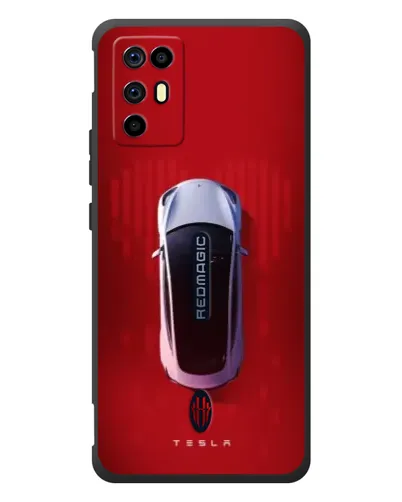 Чехол для ZTE Nubia RedMagic 6R с картинкой «Tesla Top View»
