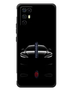 Чохол для ZTE Nubia RedMagic 6R з картинкою «Силует Tesla Night»