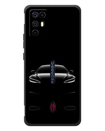 Чехол для ZTE Nubia RedMagic 6R с картинкой «Силуэт Tesla Night»