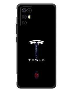Чохол для ZTE Nubia RedMagic 6R з картинкою «Tesla White Logo»