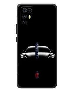 Чохол для ZTE Nubia RedMagic 6R з картинкою «Фари Tesla Night»