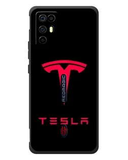 Чохол для ZTE Nubia RedMagic 6R з картинкою «Tesla Red Logo»