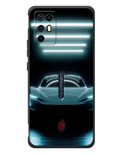 Чохол для ZTE Nubia RedMagic 6R з картинкою «Tesla в неоні»