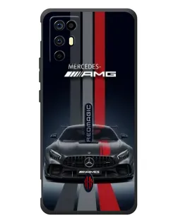 Чохол для ZTE Nubia RedMagic 6R з картинкою «Mercedes — білий карбон»