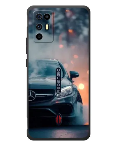 Чехол для ZTE Nubia RedMagic 6R с картинкой «Mercedes — ночной город» Чехол для ZTE Nubia RedMagic 6R с картинкой «Mercedes — ночной город»