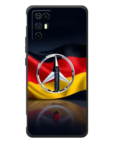 Чехол для ZTE Nubia RedMagic 6R с картинкой «Mercedes — флаг Германии» Чехол для ZTE Nubia RedMagic 6R с картинкой «Mercedes — флаг Германии»
