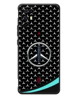 Чехол для ZTE Nubia RedMagic 6R с картинкой «Mercedes — бирюзовый акцент»