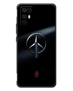 Чохол для ZTE Nubia RedMagic 6R з картинкою «Mercedes на металі»