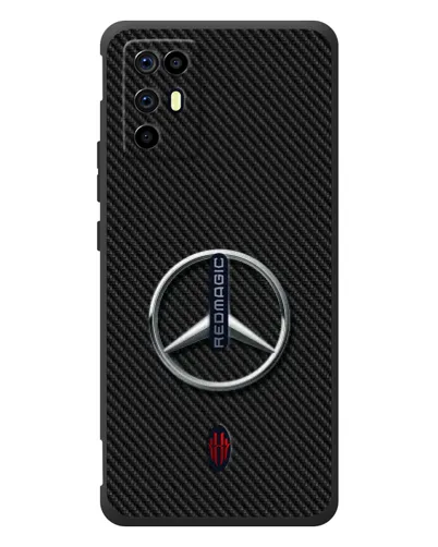 Чохол для ZTE Nubia RedMagic 6R з картинкою «Карбоновий Mercedes стиль» Чохол для ZTE Nubia RedMagic 6R з картинкою «Карбоновий Mercedes стиль»
