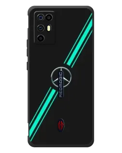 Чохол для ZTE Nubia RedMagic 6R з картинкою «Спортивні лінії Mercedes»