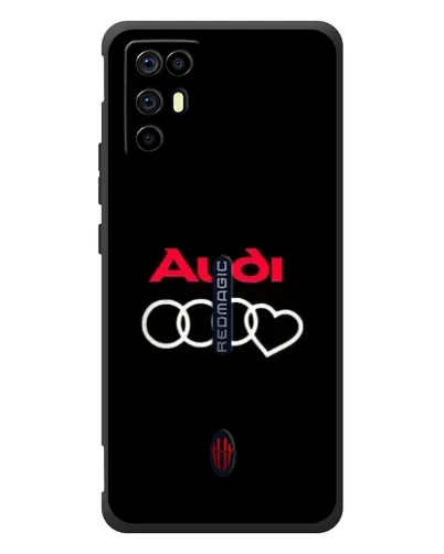 Чехол для ZTE Nubia RedMagic 6R с картинкой «Логотип Audi Heart» Чехол для ZTE Nubia RedMagic 6R с картинкой «Логотип Audi Heart»