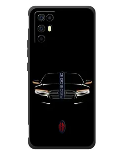 Чохол для ZTE Nubia RedMagic 6R з картинкою «Audi — нічний контур»