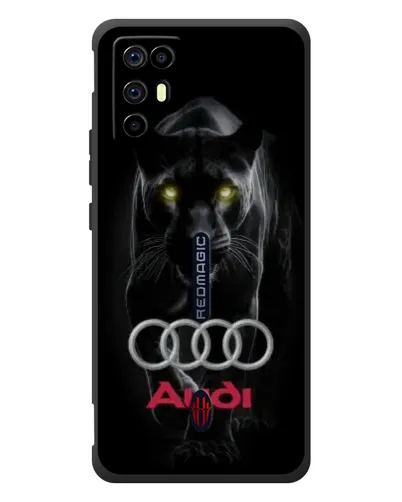 Чехол для ZTE Nubia RedMagic 6R с картинкой «Пантера и Audi» Чехол для ZTE Nubia RedMagic 6R с картинкой «Пантера и Audi»