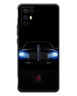 Чохол для ZTE Nubia RedMagic 6R з картинкою «Audi в неоні»