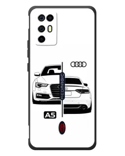 Чохол для ZTE Nubia RedMagic 6R з картинкою «Audi — контрастний дизайн»