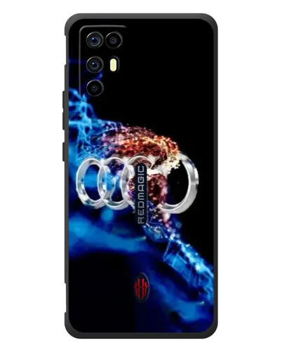 Чехол для ZTE Nubia RedMagic 6R с картинкой «Энергия лого Audi» Чехол для ZTE Nubia RedMagic 6R с картинкой «Энергия лого Audi»