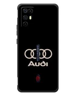 Чохол для ZTE Nubia RedMagic 6R з картинкою «Audi — золотий логотип»