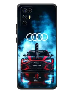Чохол для ZTE Nubia RedMagic 6R з картинкою «Audi Sport — неон»