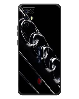 Чохол для ZTE Nubia RedMagic 6R з картинкою «Audi — абстрактні кільця»
