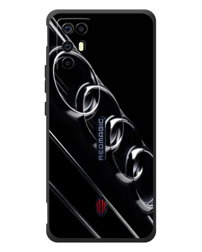 Чехол для ZTE Nubia RedMagic 6R с картинкой «Audi — абстрактные кольца» Чехол для ZTE Nubia RedMagic 6R с картинкой «Audi — абстрактные кольца»