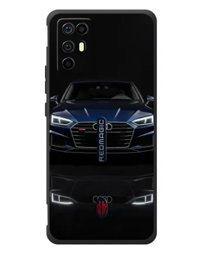 Чехол для ZTE Nubia RedMagic 6R с картинкой «Audi — ночное отражение» Чехол для ZTE Nubia RedMagic 6R с картинкой «Audi — ночное отражение»