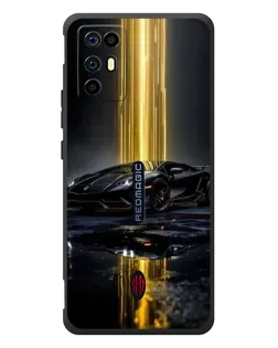 Чохол для ZTE Nubia RedMagic 6R з картинкою «Нічний Lamborghini драйв»