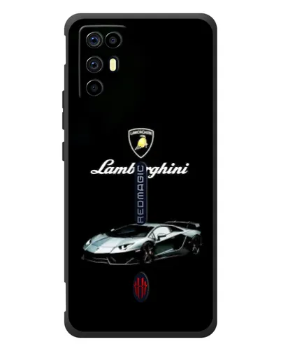 Чехол для ZTE Nubia RedMagic 6R с картинкой «Логотип Lamborghini классика»