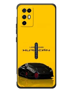 Чехол для ZTE Nubia RedMagic 6R с картинкой «Lamborghini Huracan черный»