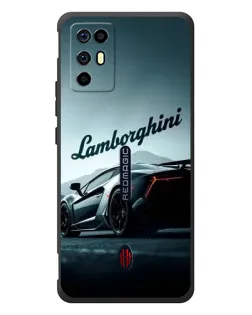 Чехол для ZTE Nubia RedMagic 6R с картинкой «Классическая надпись Lamborghini»