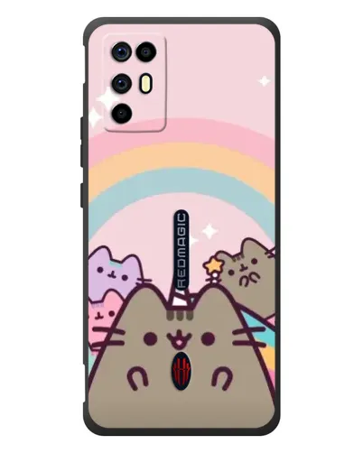 Чехол для ZTE Nubia RedMagic 6R с картинкой «Единорог Pusheen»