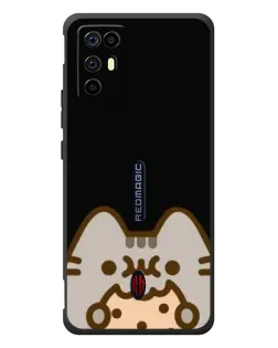 Чохол для ZTE Nubia RedMagic 6R з картинкою «Пушин на чорному»