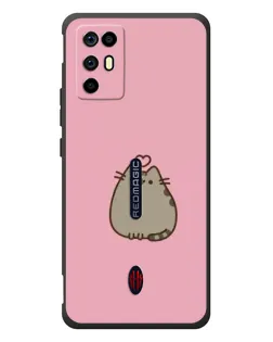 Чохол для ZTE Nubia RedMagic 6R з картинкою «Pusheen серце»