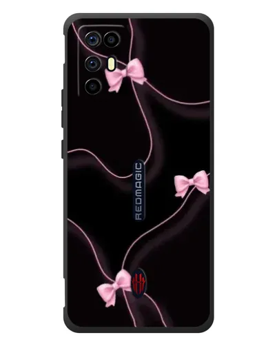 Чехол для ZTE Nubia RedMagic 6R с картинкой «Розовые ленты»