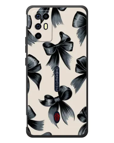 Чехол для ZTE Nubia RedMagic 6R с картинкой «Банты Coquette»