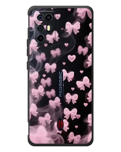 Чехол для ZTE Nubia RedMagic 6R с картинкой «Неоновое кружево»
