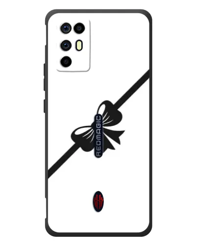 Чехол для ZTE Nubia RedMagic 6R с картинкой «Диагональный бант»
