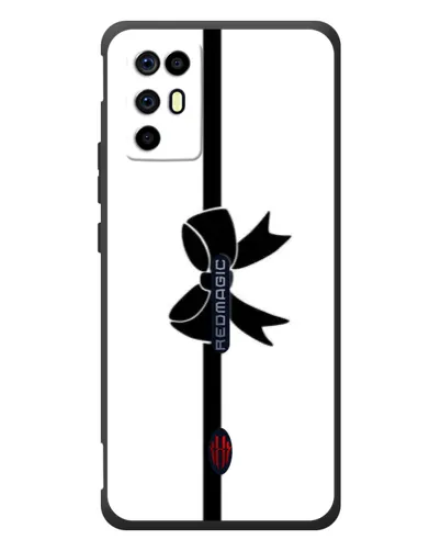 Чехол для ZTE Nubia RedMagic 6R с картинкой «Вертикальный бант»