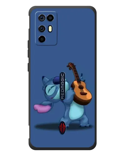 Чехол для ZTE Nubia RedMagic 6R с картинкой «Стич с укулеле»