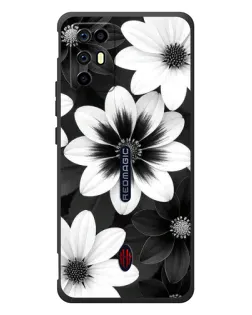 Чохол для ZTE Nubia RedMagic 6R з картинкою «Монохромні айстри»