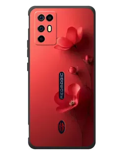 Чохол для ZTE Nubia RedMagic 6R з картинкою «Макові суцвіття»